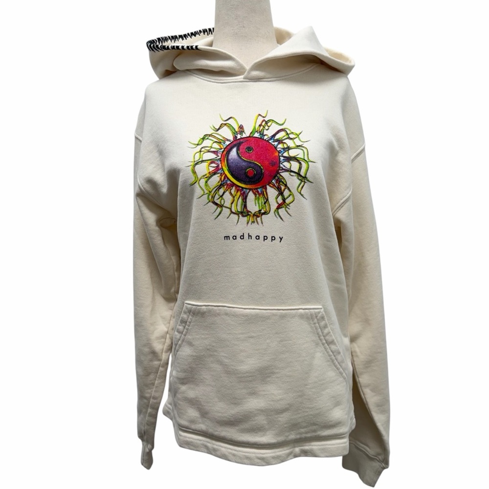 Madhappy Yin and Yang Cream Hoodie Size Small